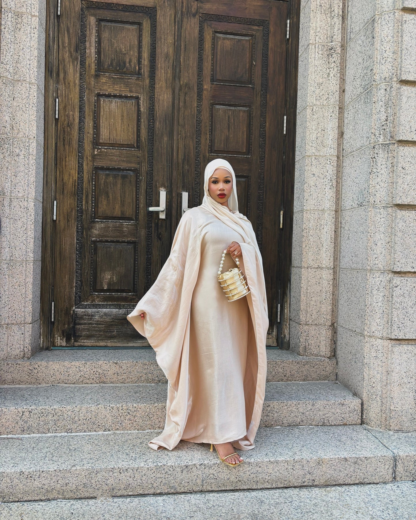 ZARA BEIGE KAFTAN