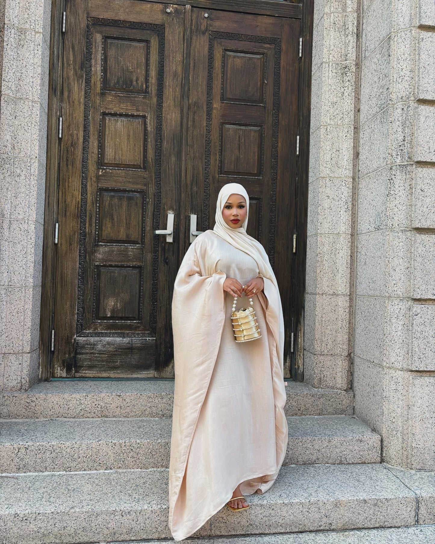 ZARA BEIGE KAFTAN