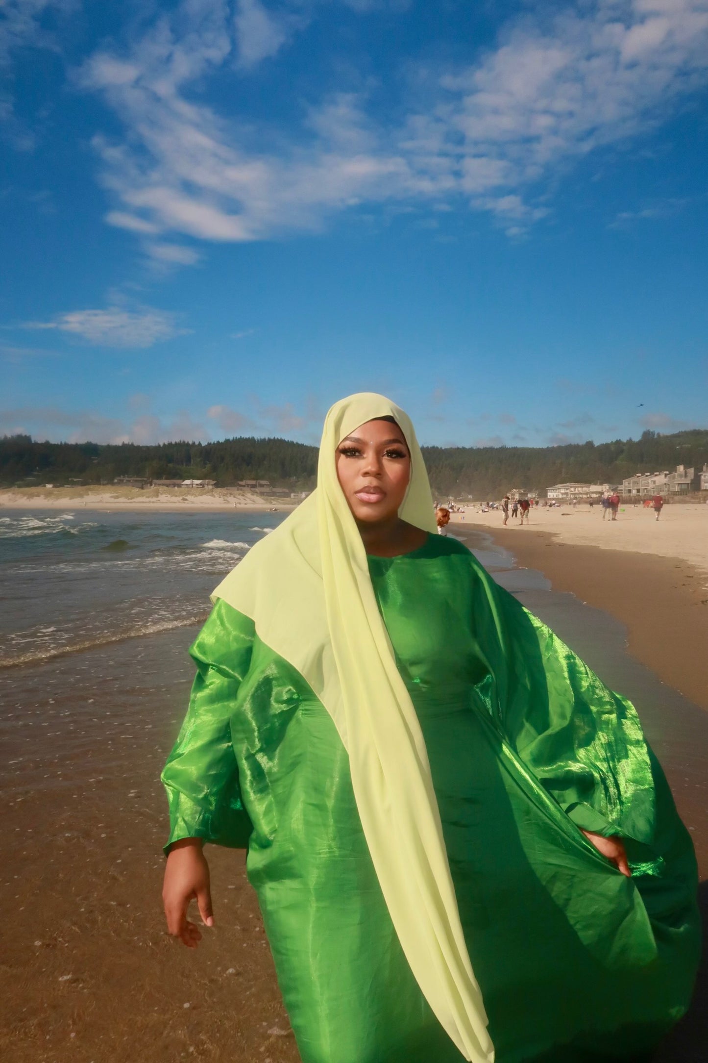 ZARA GREEN KAFTAN