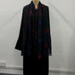 RED PRINTED ABAYA SET